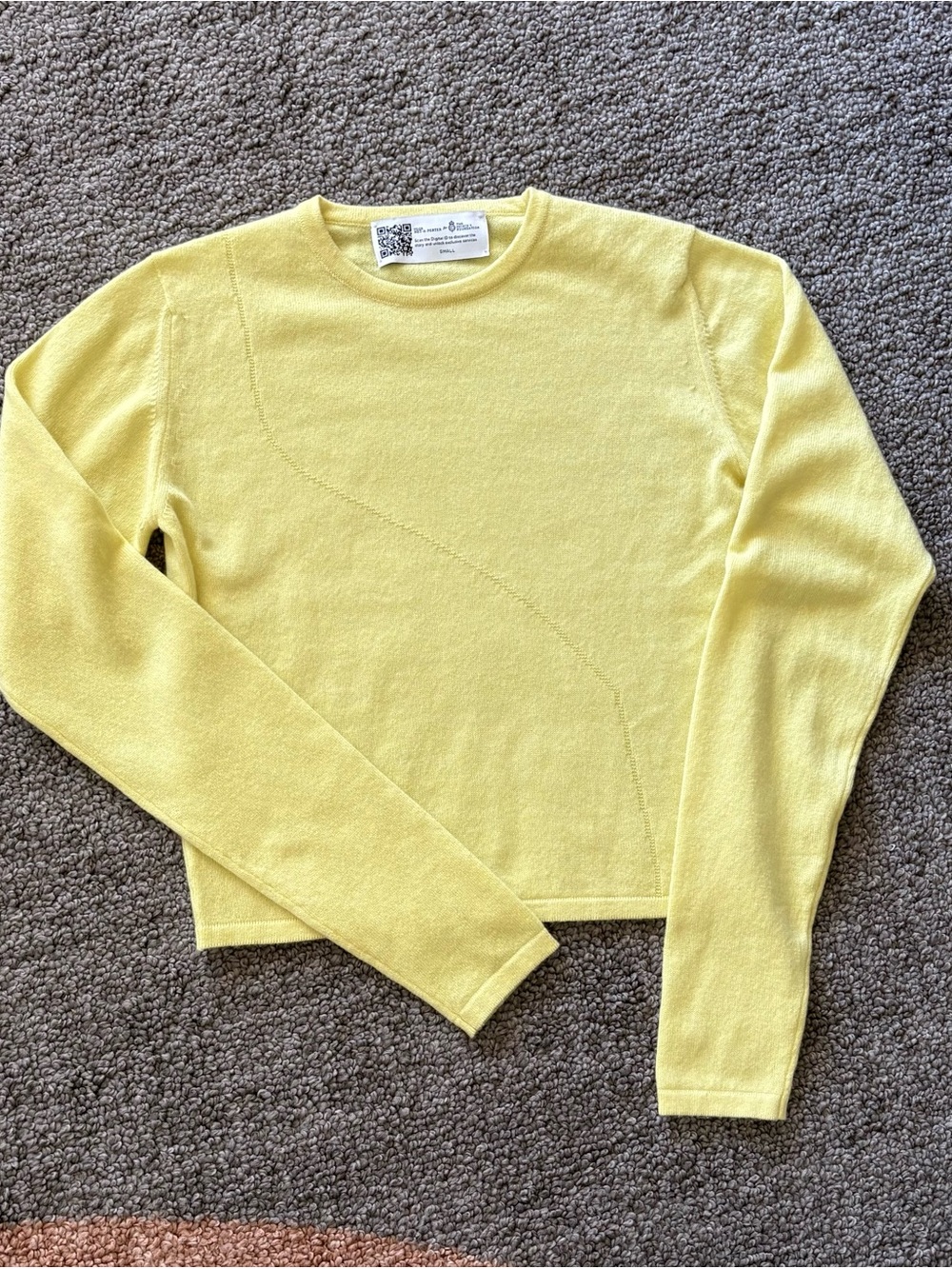 Exclusive YOOX Net-A-Porter Light Yellow S Cashmere Sweater Prince’s Foundation